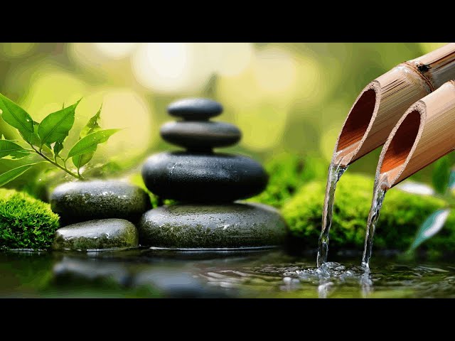 Beautiful Relaxing Piano, Water Sound - Deep Sleeping Music, Yoga, Calming Music, Meditation Music