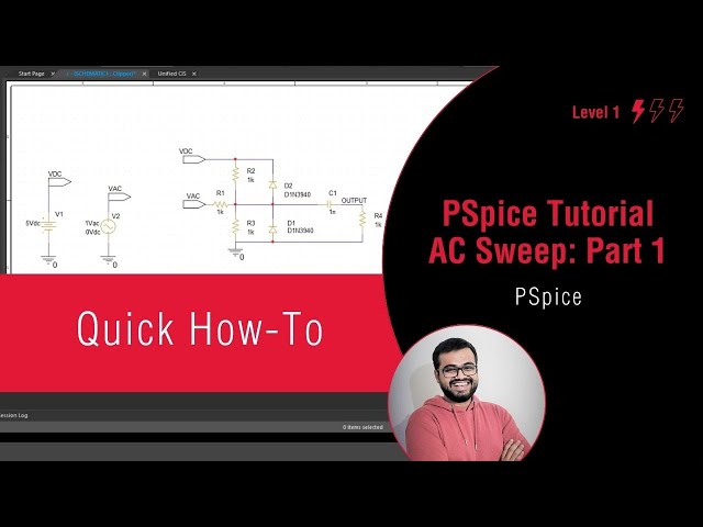 PSpice Simulation Tutorial: AC Sweep Analysis, Part 1