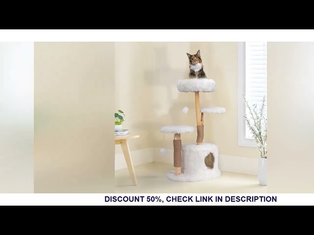 Modern Cat Tree, Natural Branch Cat Tower, Luxury Cat Condo, Indoor Cat Furniture, Kitten Cat Gift,