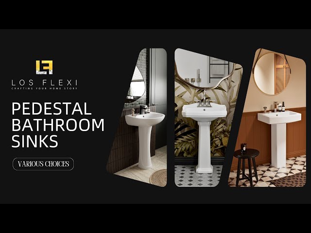 Ceramic Pedestal Sink by Los Flexi | Timeless Style & Practical Design