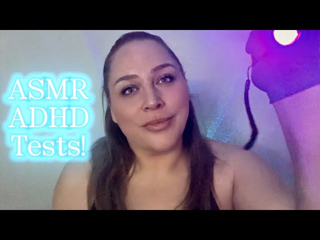 ASMR | ADHD Tests! 👀 (asmr medical testing, face touching, light trigger, roleplay)