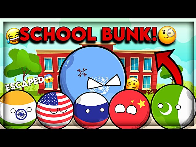 School Bunk😱Be Like 🤣 [Funny💯] [Escaped?🧐] || Fear of Test || Countryballs In School || CrazyMapping