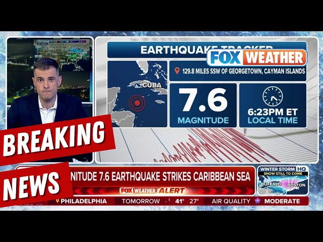 7.6 Magnitude Earthquake Detected In Caribbean