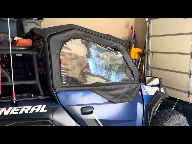 Siezmek upper doors installed on our Polaris General.