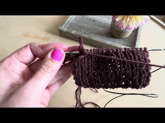 left handed - Italian bind off // Italiensk avmaskning för vänsterhänt