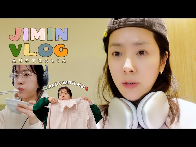 [VLOG] 'P' JIMIN Packing for Business Trip to Australia🐰PACK WITH ME🧳(feat. Brisbane, Melbourne)