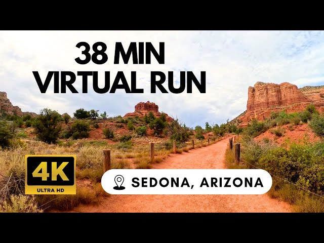 [4K] Sedona Virtual Run | Bell Rock Pathway - Sedona, Arizona