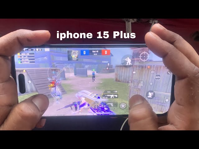 FPS Battle 👉🏻 iPhone 60 Fps vs Android 90 Fps  | Iphone 15 plus Handcam #bgmi