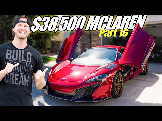 The $38,500 MCLAREN is FINALLY PAINTED (and I CAN'T BELIEVE MY EYES)