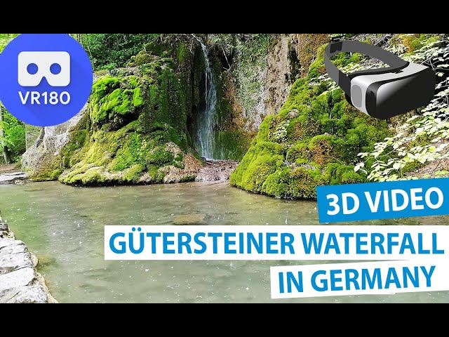 3D Gütersteiner Waterfall in Germany (VR180)