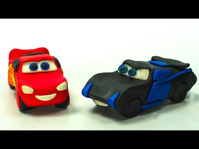 Lightning Strikes ⚡️ Lightning McQueen vs. Jackson Storm in Play-Doh Characters Stop-Motion Cartoon!