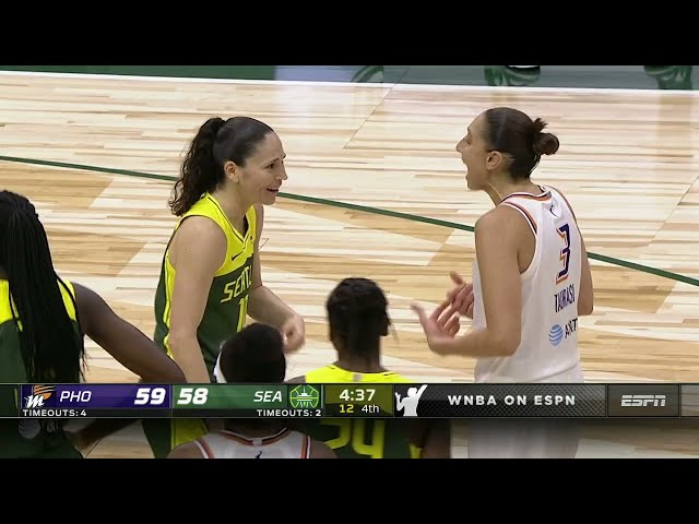 This interaction between Sue Bird and Diana Taurasi 😂