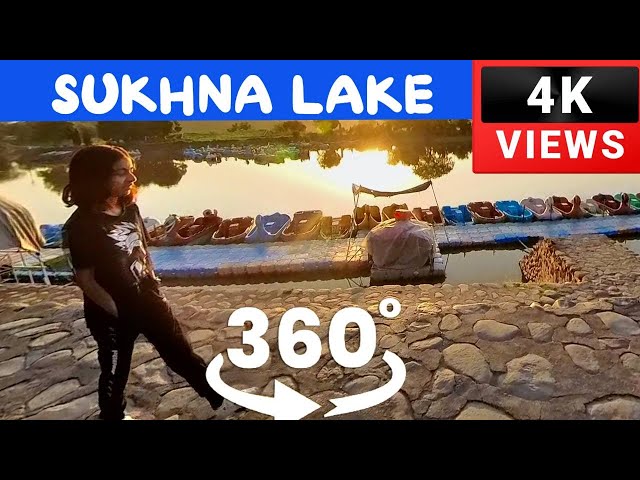 Early morning walk (4k video ) at Sukhna Lake Chandigarh  with 360 Degree view