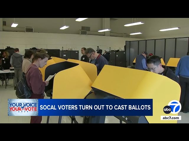 SoCal voters turn out to cast their ballots