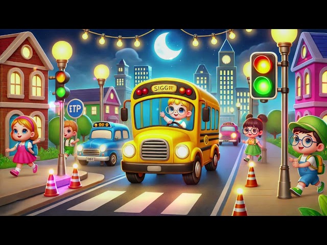 "The Wheels on the Bus Glow Bright with Lights 2 | @BabySharkKidsAlotsofSongsPT | Cartoon Children's