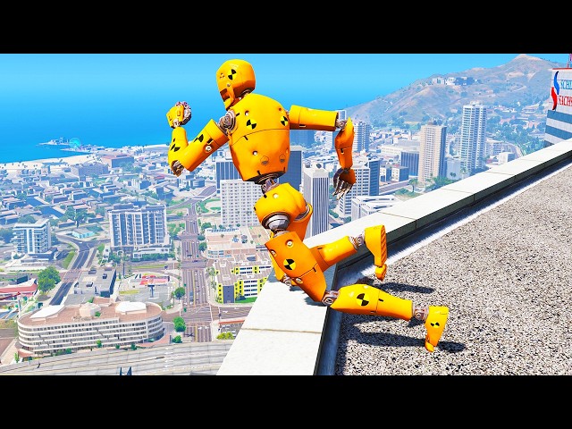 GTA 5 Crash Test Dummy (Crazy Jumps, Falls, Funny Moments)