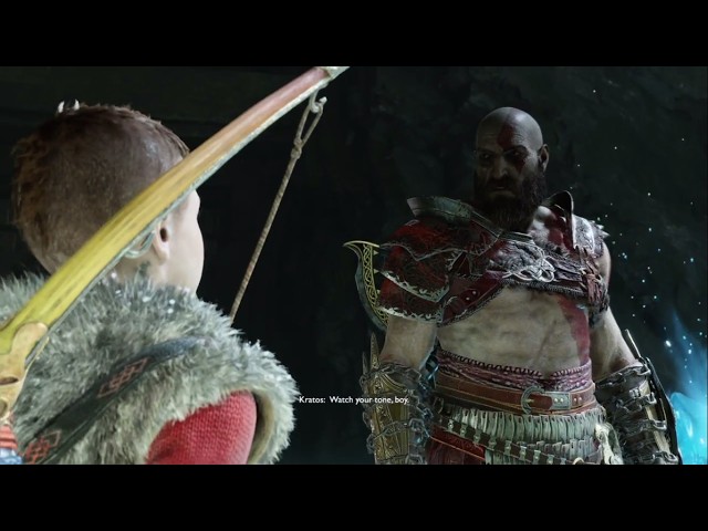 KRATOS SAYING "WATCH YOUR TONE BOY" TO ATREUS