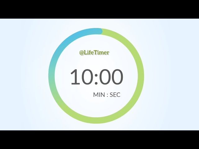 10 Minutes Countdown Meditation Timer with River & Birds Sound #meditationtimer @LifeTimer