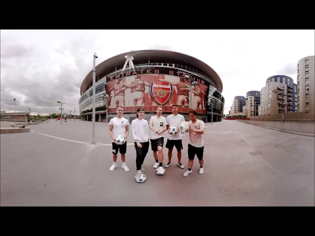 360° Football Challenge at Emirates Stadium (Arsenal London) 4K