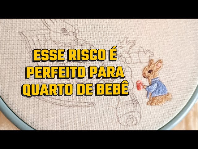 How easy it is to embroider the bunny with NEEDLE PAINTING