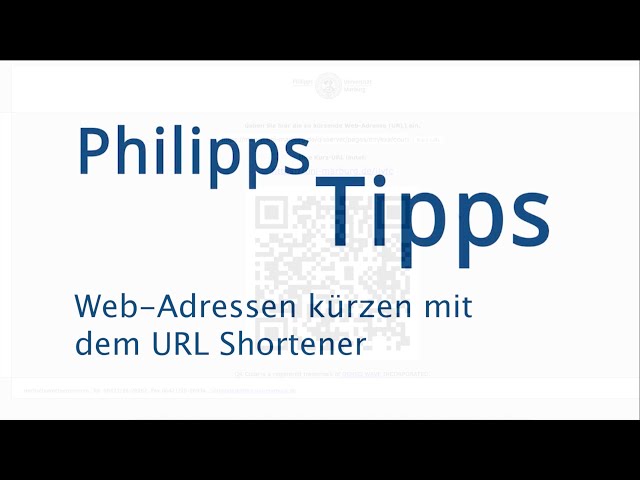 Web Adressen kürzen mit dem URL Shortener