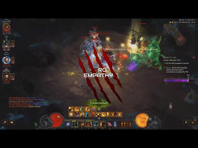 [Diablo 3] Season 34 GR150 4man World #3 [1:28]