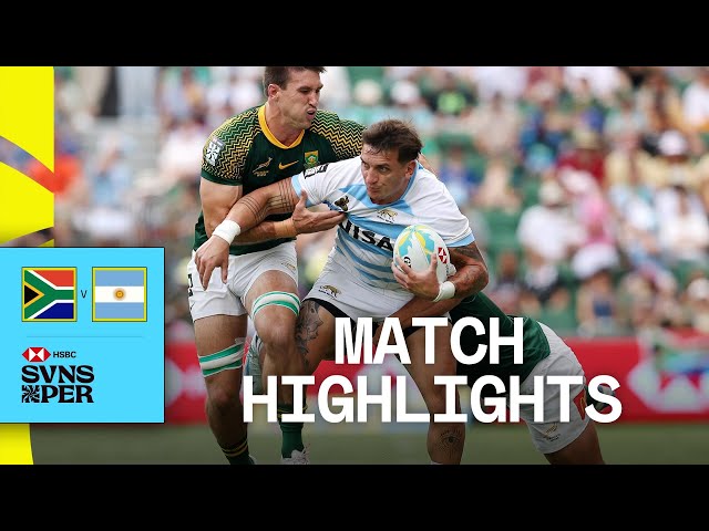 Argentina win THRILLER in Perth | South Africa v Argentina | HSBC SVNS Perth 2025 | Men's Highlights