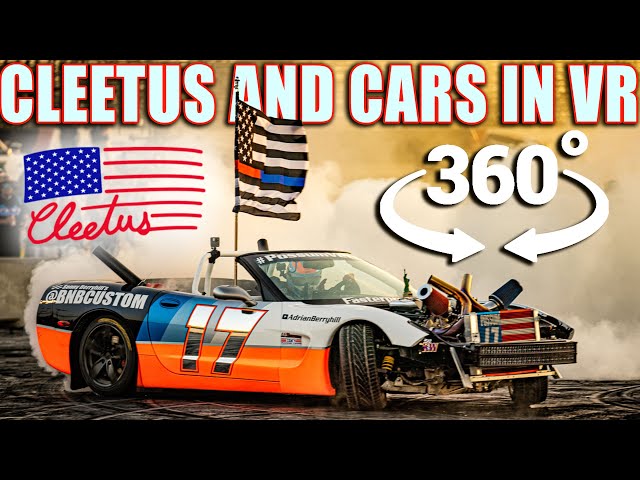 360 VR Burnout Rivals at Cleetus and Cars!