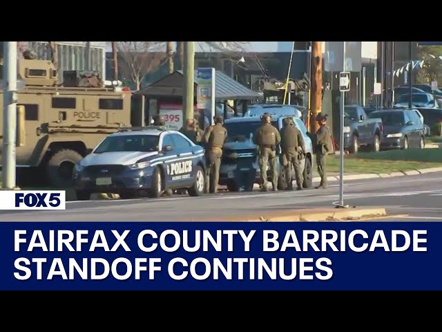 Fairfax County standoff continues after armed woman barricades herself inside car | FOX 5 DC