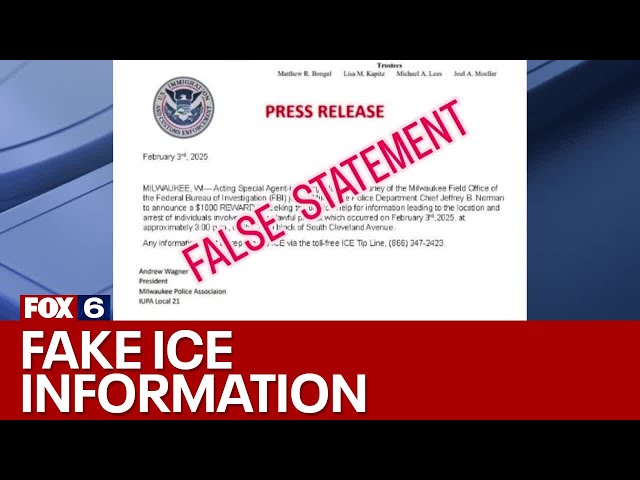 Fake Milwaukee police ICE information spreading