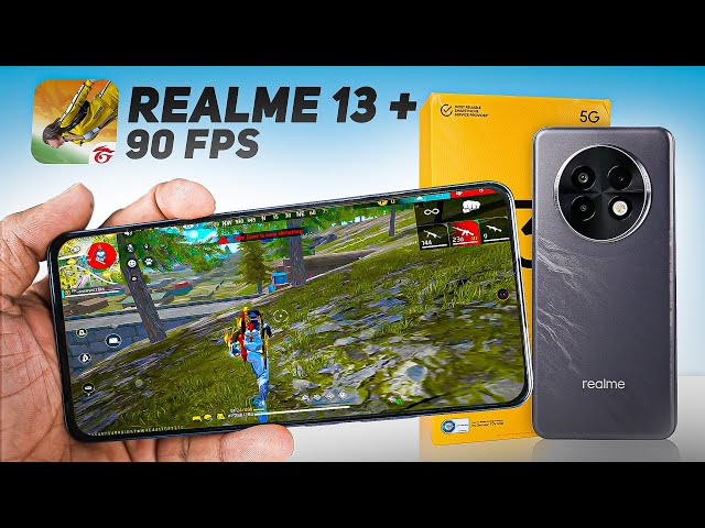 Realme 13 Plus : Free Fire Test with FPS Meter 🔥