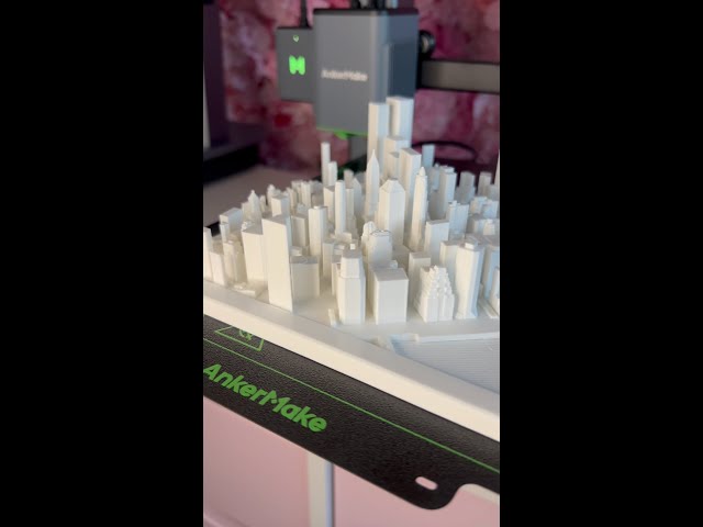 3D Printed Manhattan using City Print on Make It Real