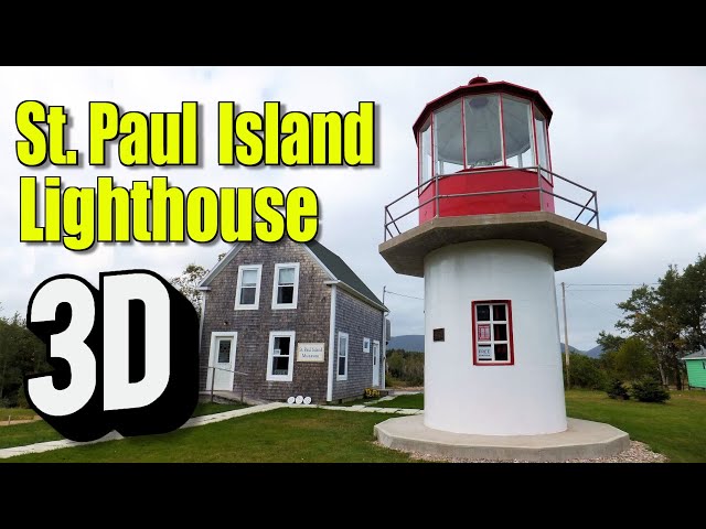 VR 180 St. Paul Island Lighthouse & Museum, Dingwall, Cape Breton Nova Scotia.. 3D