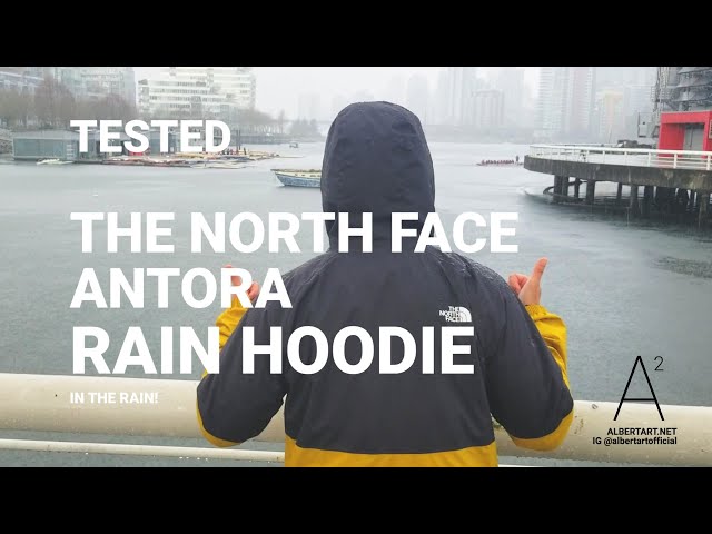 RAIN TEST! THE NORTH FACE ANTORA RAIN HOODIE DRYVENT JACKET REVIEW FIT #thenorthface #unboxing #fit