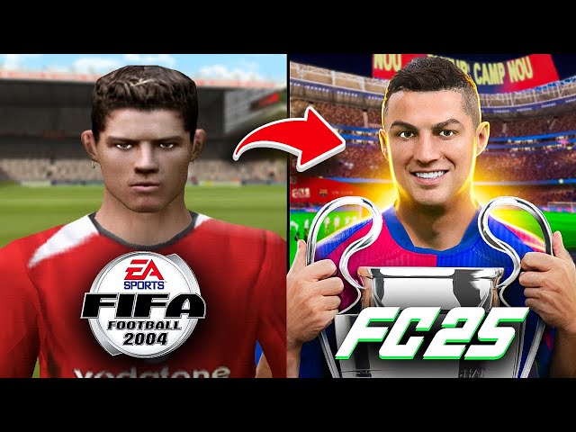 I Restarted CRISTIANO RONALDO's Career from FIFA 04 to FC 25