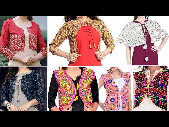 Beautiful Kurti Jacket Designs // Latest Short Embroidery Jackets Design // Kotti Design