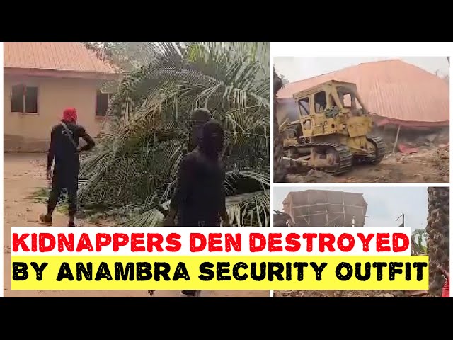 #Agunechemba Security Outfit Busts 2nd Kidnappers’ Den At Isiagu, Destroyed Property