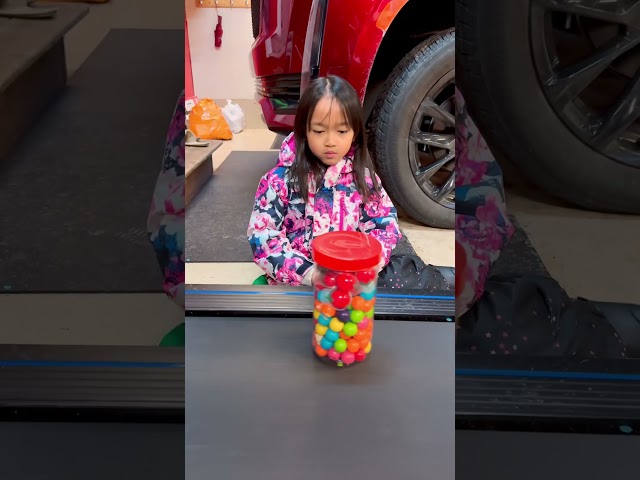 Cute kid chooses on chocolate vs fruit vs candy 🍫🍎🍬