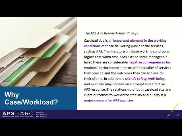 Overview of the New APS Workload Tool