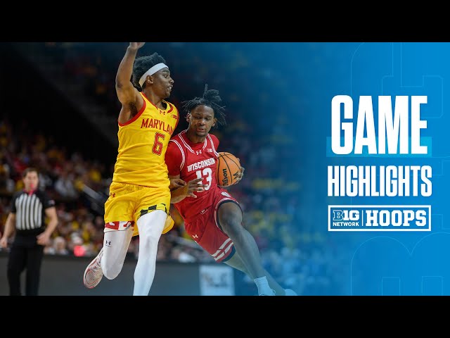 Wisconsin at Maryland  | HIGHLIGHTS | Big Ten Basketball | 01/29/2025