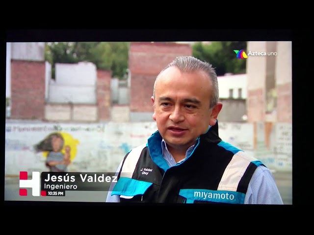 Entrevista con un experto en ingeniería sobre el aniversario del terremoto en México en TV Azteca