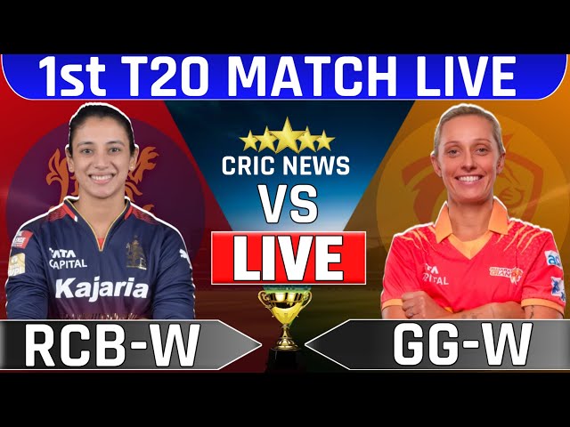 🔴Live Royal Challengers Bangaluru vs Gujarat Giants Wpl Match-1 | Women Premire League Live Cricket