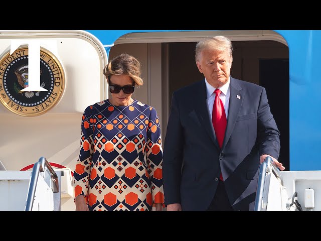 LIVE: Donald Trump boards Air Force One in Maryland