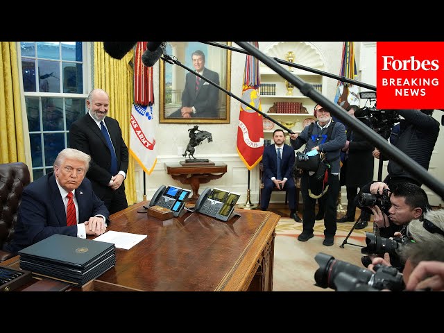 BREAKING NEWS: Trump Signs Raft Of New Executive Orders While Taking Questions From Reporters