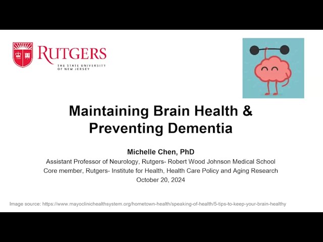 Maintaining Brain Health & Preventing Dementia