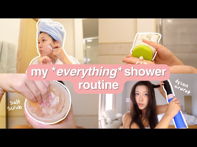 clean girl everything shower routine | grwm, hair, body, & skin care