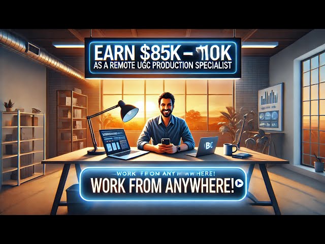 Earn $85K - $110K as a Remote UGC Production Specialist – Work from Anywhere!