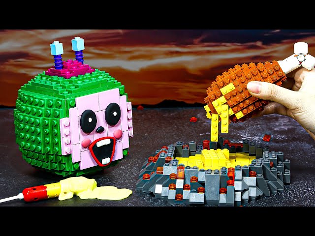 Fast food Challenge With Cocomelon in The universe Lego Martian food - Stop Motion Cooking Asmr