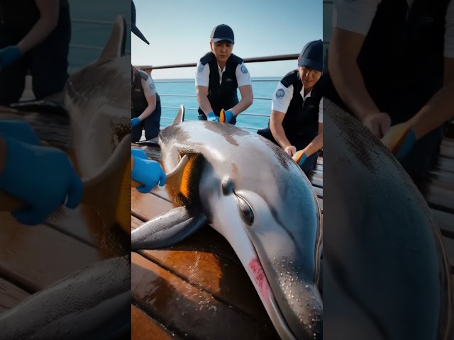 The Dolphin Asks for Help from Humans! @rescuecrews  #animalrescue