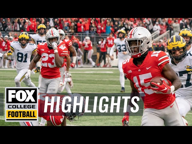 Michigan vs Ohio State | FOX COLLEGE FOOTBALL HIGHLIGHTS